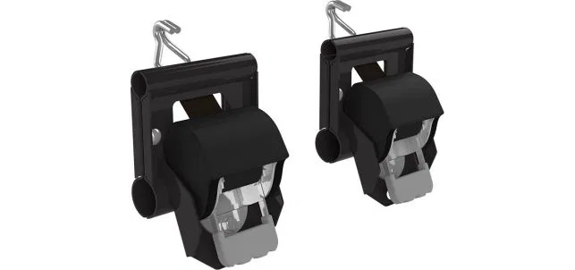 31493 – HOLMAN Tie Down Strap, Retractable Cargo Tie Down 2 Inch Width x 7 Foot Length With Ratchet 677 Pound Load Ca...
